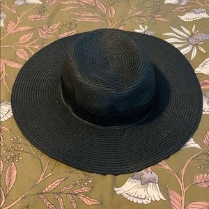 Madewell Mesa straw black hat